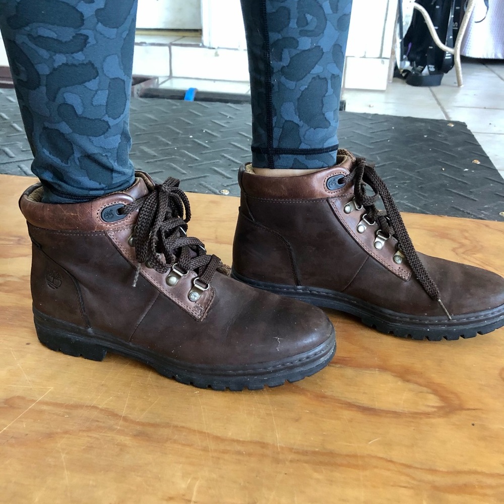 Timberland Leather Lace-up Hiker Boots Size 9M